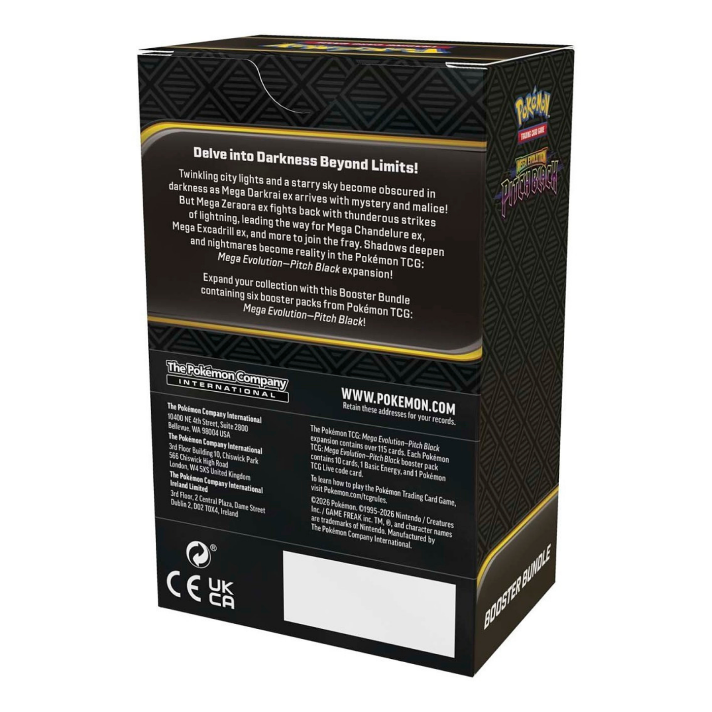 Pokémon TCG Mega Evolution Pitch Black Booster Bundle 6 Packs