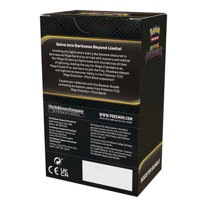 Pokémon TCG Mega Evolution Pitch Black Booster Bundle 6 Packs