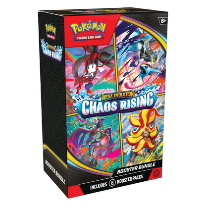 Pokémon TCG Mega Evolution Chaos Rising Booster Bundle 6 Packs