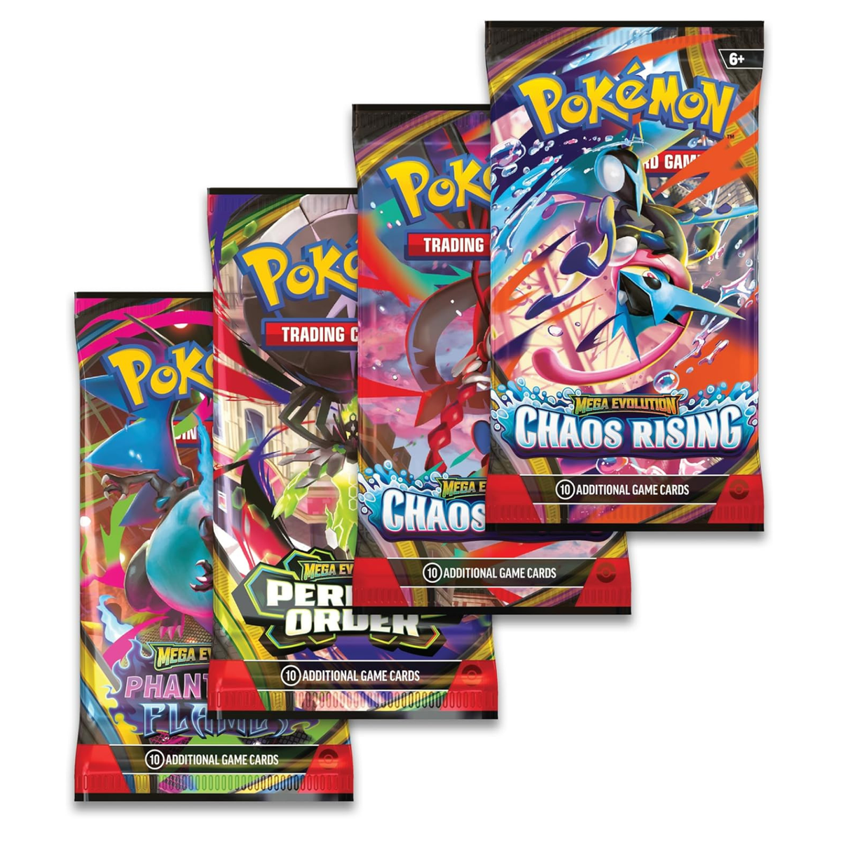 Pokémon TCG Mega Moonlit Tin Mega Gengar ex 4Packs