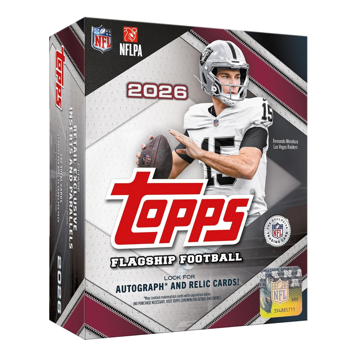 Topps NFL Flagship Football 2026 Mega Box 12 Packs