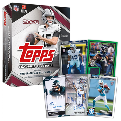 Topps NFL Flagship Football 2026 Mega Box 12 Packs