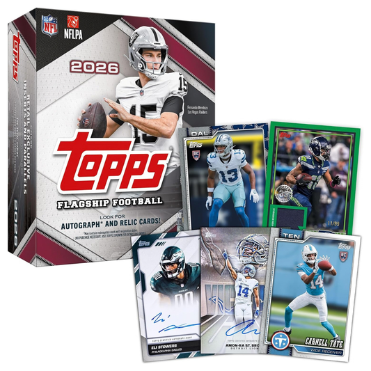 Topps NFL Flagship Football 2026 Mega Box 12 Packs
