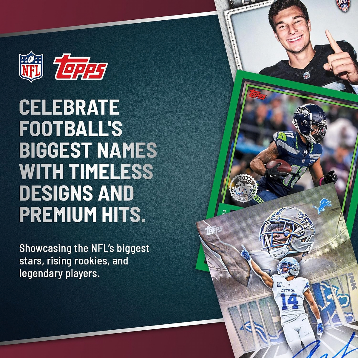 Topps NFL Flagship Football 2026 Mega Box 12 Packs