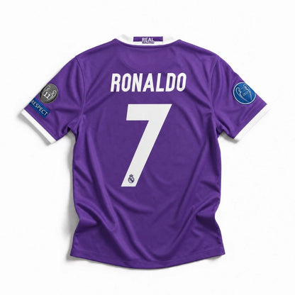 Cristiano Ronaldo CR7 Real Madrid Away Jersey 2017 – Official Adidas Men's Soccer Shirt | UEFA Champions League Final Edition