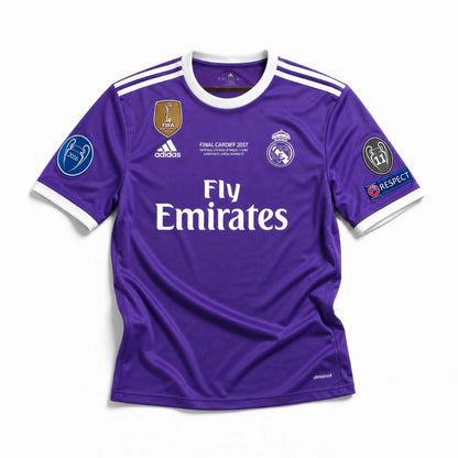 Cristiano Ronaldo CR7 Real Madrid Away Jersey 2017 – Official Adidas Men's Soccer Shirt | UEFA Champions League Final Edition