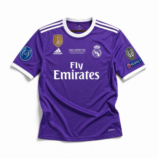 Cristiano Ronaldo CR7 Real Madrid Away Jersey 2017 – Official Adidas Men's Soccer Shirt | UEFA Champions League Final Edition
